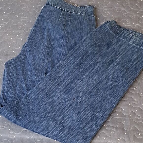 Denim & Co Women's Trouser Blue Jeans 10 tall - Picture 1 of 8